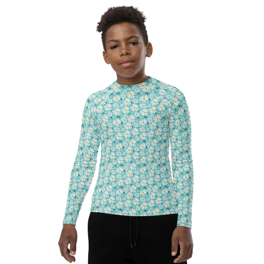 Scandinavian Spring Floral | Seamless Patterns | All-Over Print Youth Rash Guard - #10