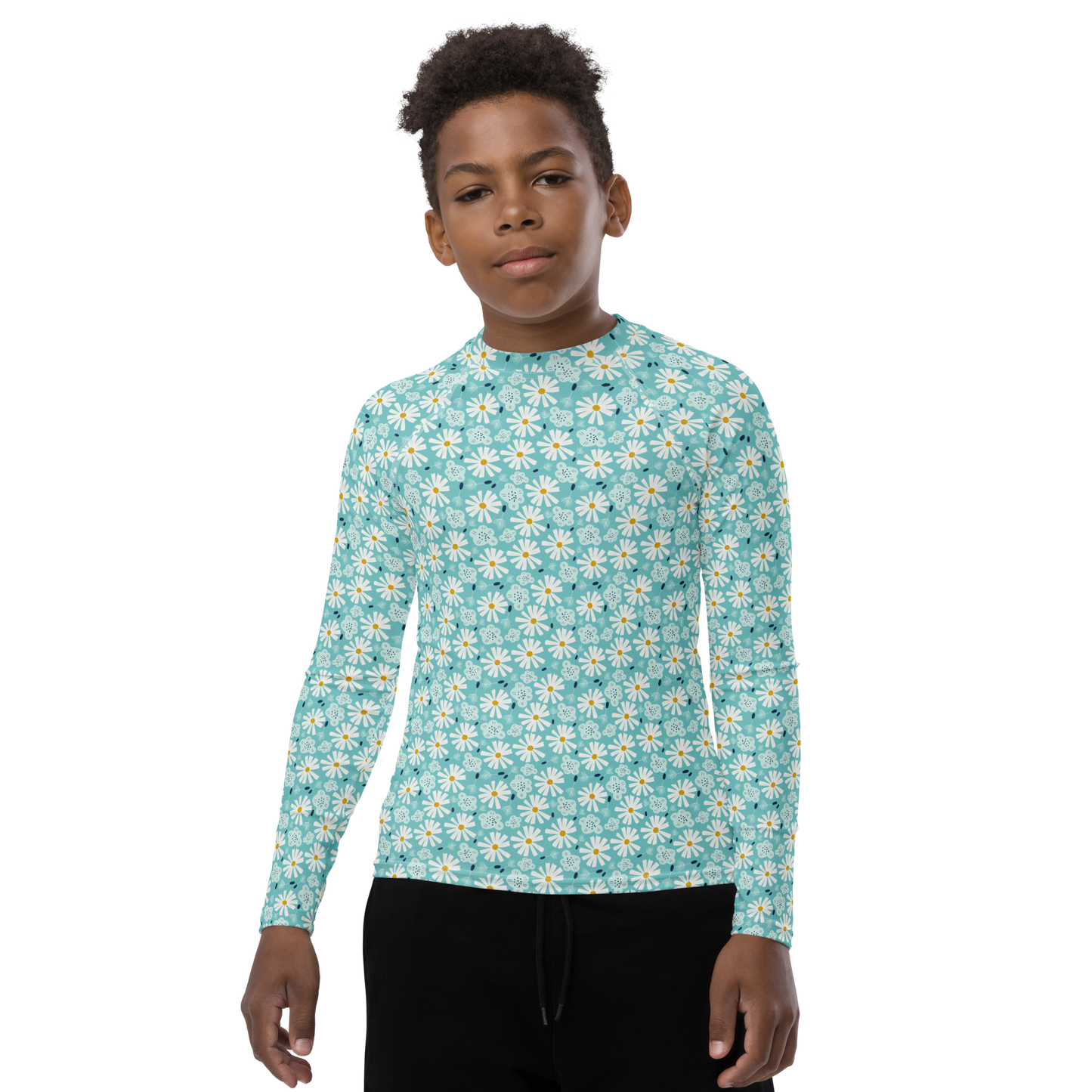 Scandinavian Spring Floral | Seamless Patterns | All-Over Print Youth Rash Guard - #10