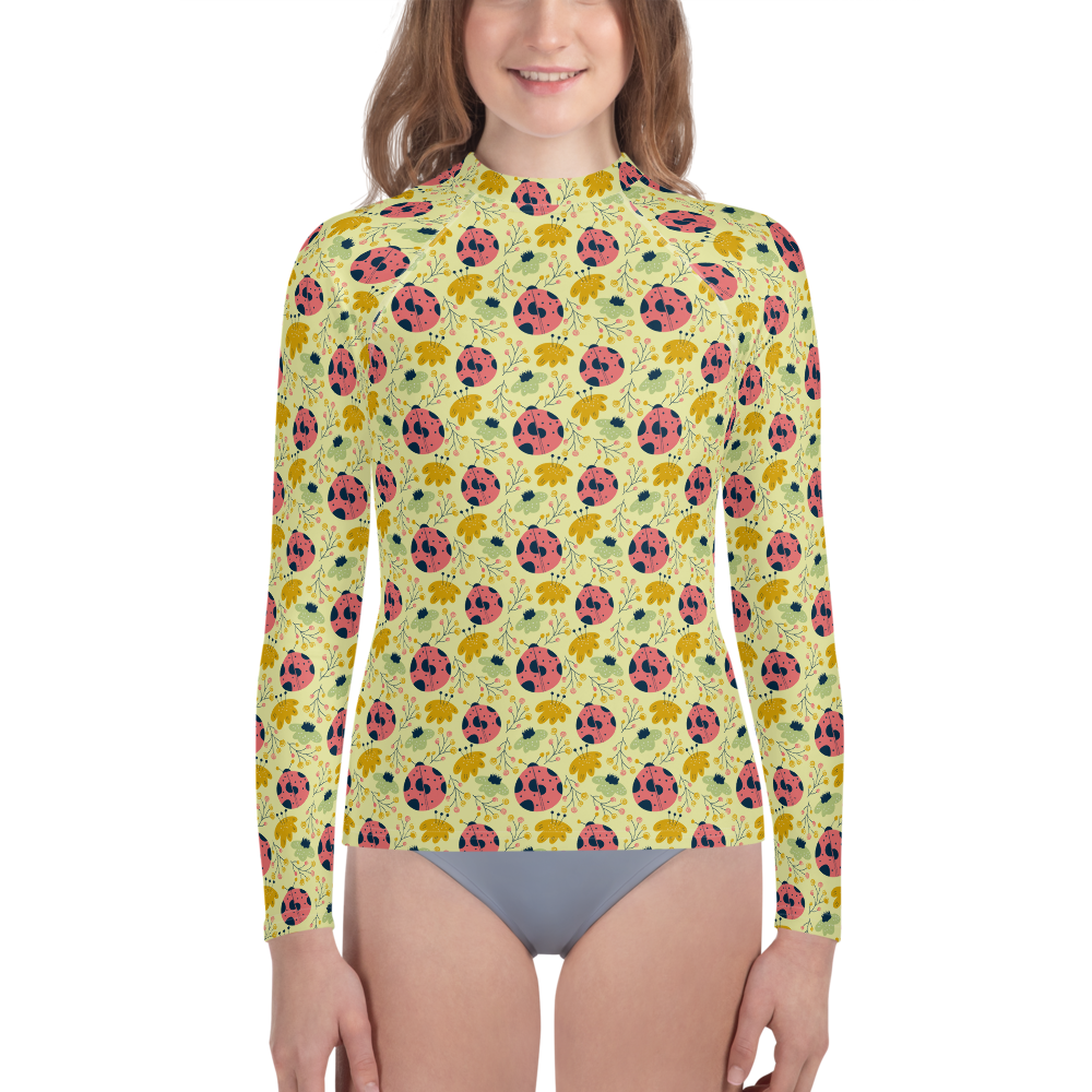 Scandinavian Spring Floral | Seamless Patterns | All-Over Print Youth Rash Guard - #9