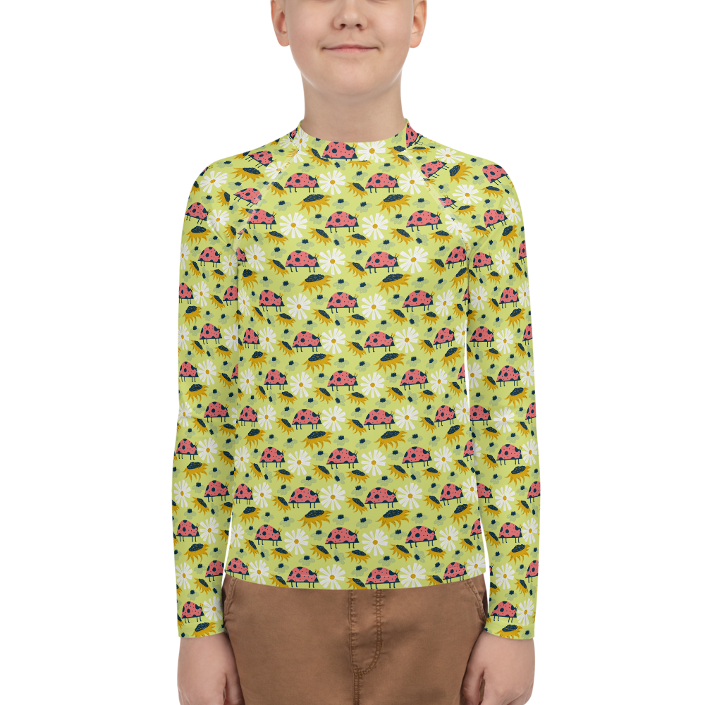 Scandinavian Spring Floral | Seamless Patterns | All-Over Print Youth Rash Guard - #6