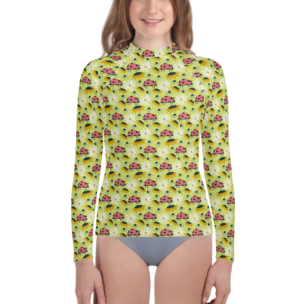 Scandinavian Spring Floral | Seamless Patterns | All-Over Print Youth Rash Guard - #6