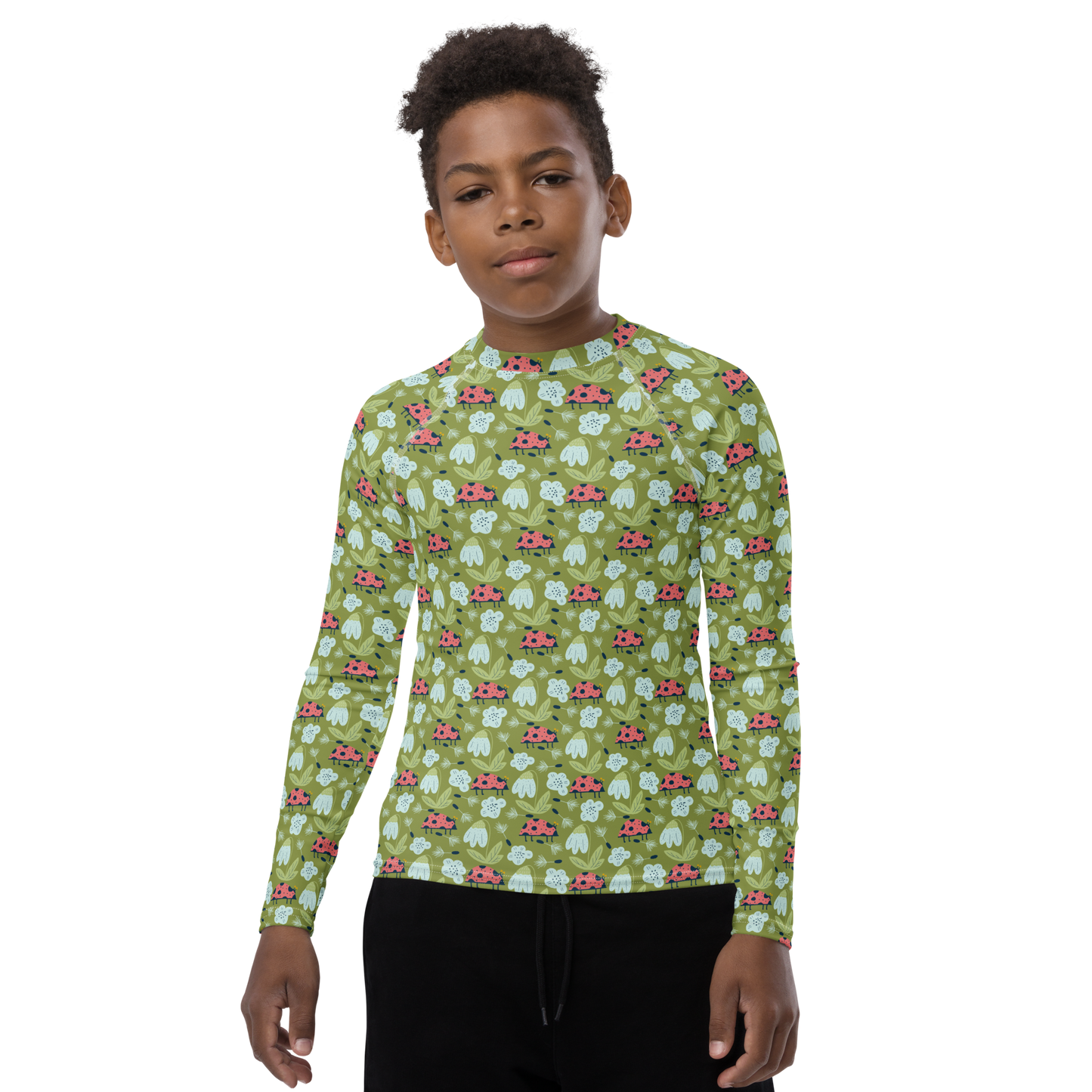 Scandinavian Spring Floral | Seamless Patterns | All-Over Print Youth Rash Guard - #5