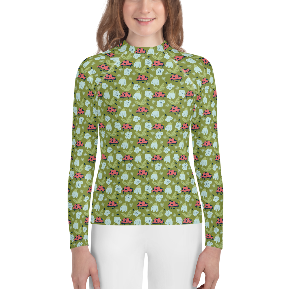 Scandinavian Spring Floral | Seamless Patterns | All-Over Print Youth Rash Guard - #5