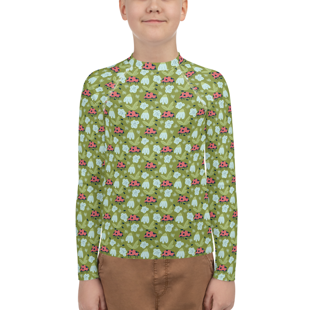 Scandinavian Spring Floral | Seamless Patterns | All-Over Print Youth Rash Guard - #5