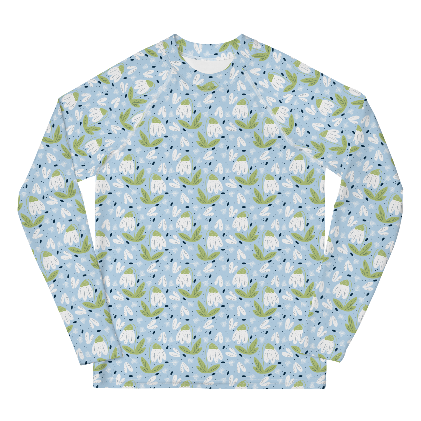 Scandinavian Spring Floral | Seamless Patterns | All-Over Print Youth Rash Guard - #3