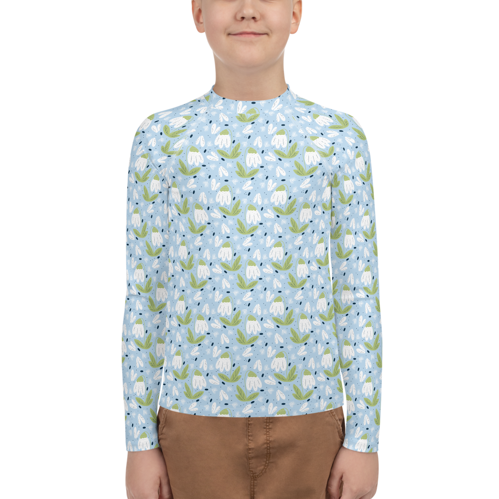 Scandinavian Spring Floral | Seamless Patterns | All-Over Print Youth Rash Guard - #3