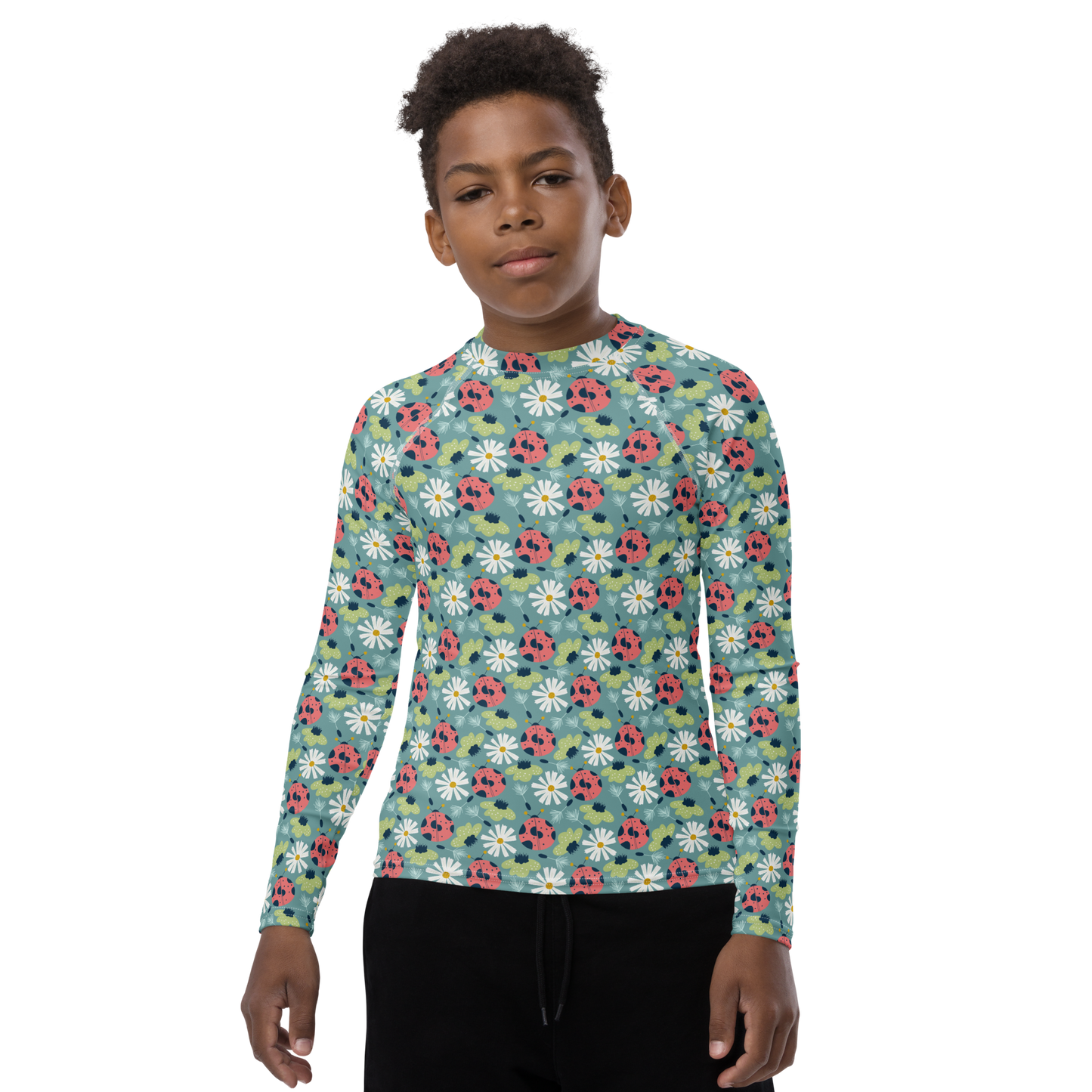 Scandinavian Spring Floral | Seamless Patterns | All-Over Print Youth Rash Guard - #2