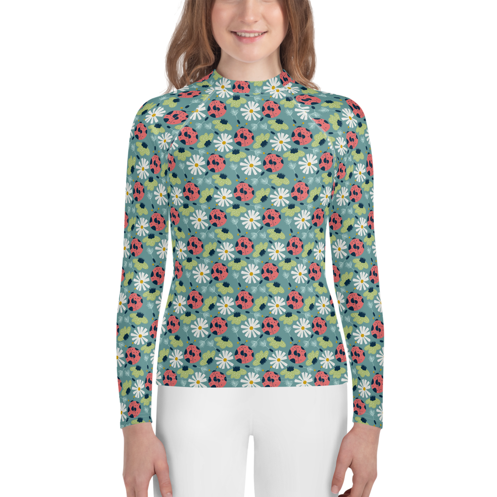 Scandinavian Spring Floral | Seamless Patterns | All-Over Print Youth Rash Guard - #2