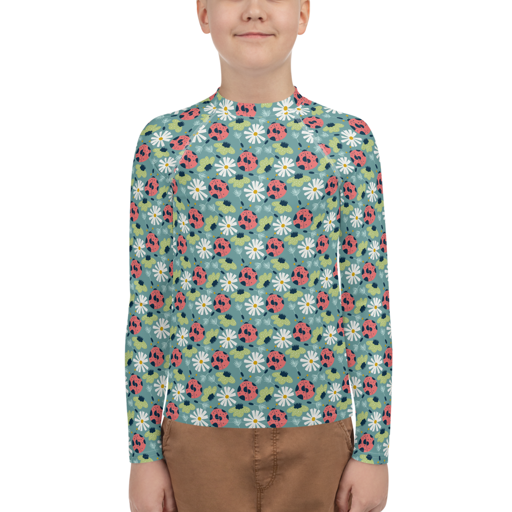 Scandinavian Spring Floral | Seamless Patterns | All-Over Print Youth Rash Guard - #2