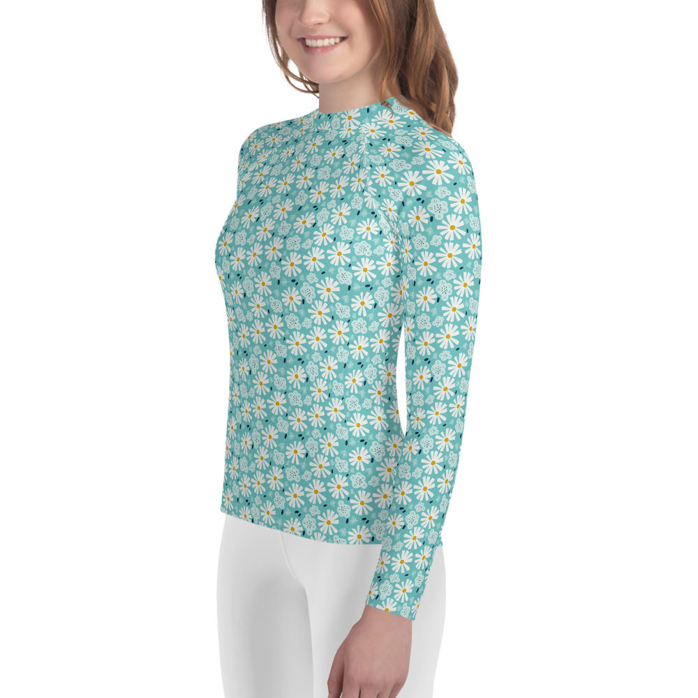 Scandinavian Spring Floral | Seamless Patterns | All-Over Print Youth Rash Guard - #10