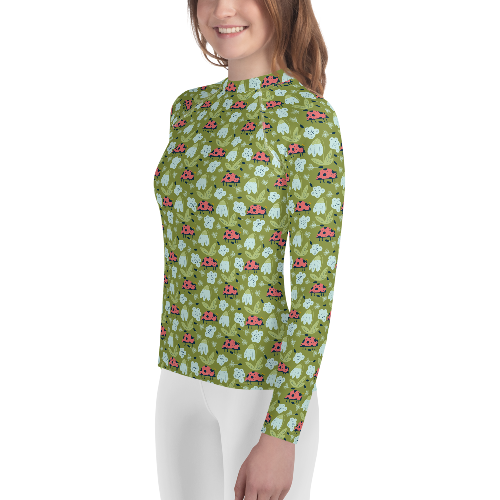 Scandinavian Spring Floral | Seamless Patterns | All-Over Print Youth Rash Guard - #5