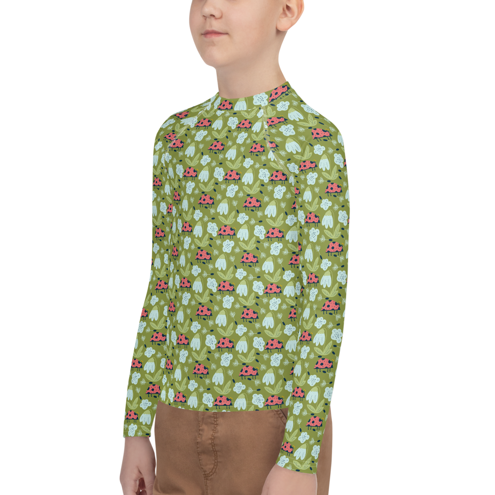 Scandinavian Spring Floral | Seamless Patterns | All-Over Print Youth Rash Guard - #5