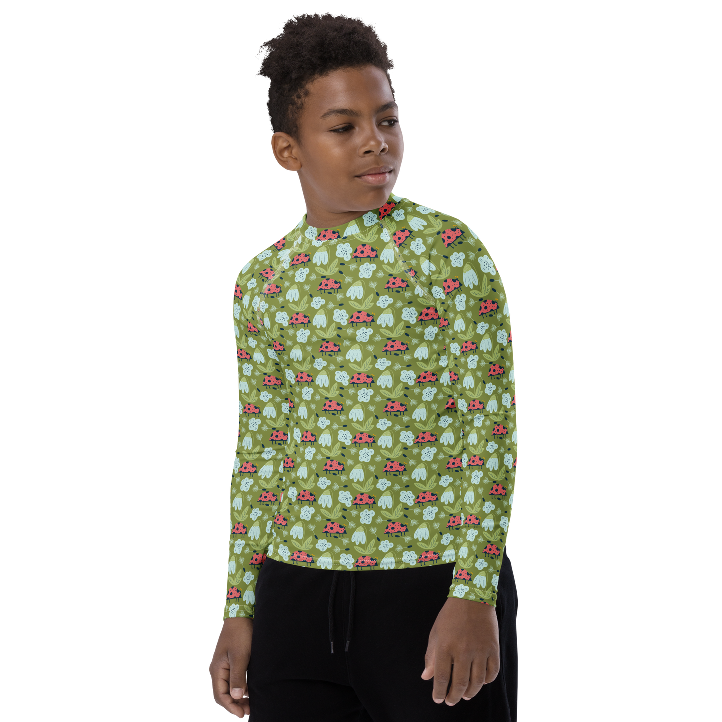 Scandinavian Spring Floral | Seamless Patterns | All-Over Print Youth Rash Guard - #5