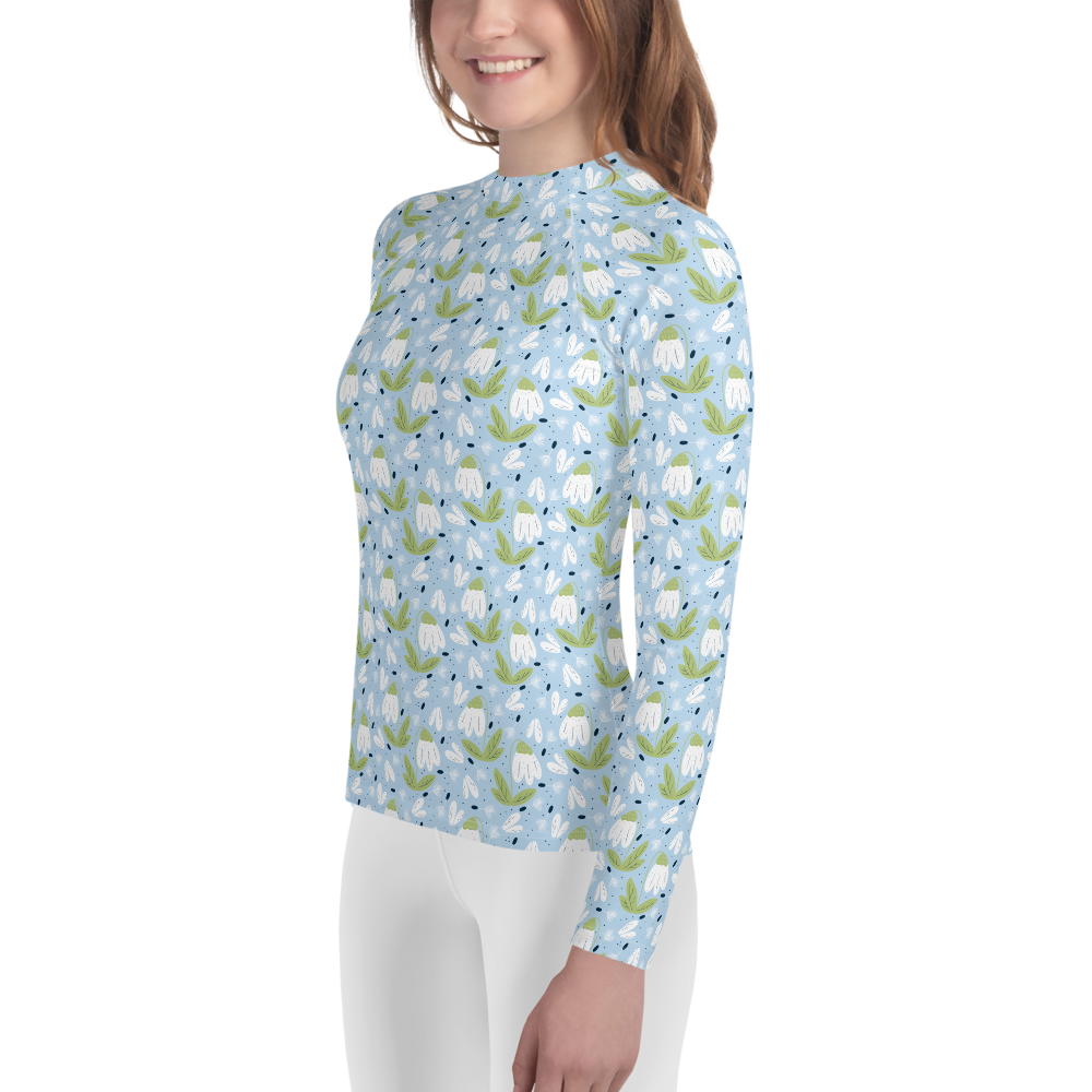 Scandinavian Spring Floral | Seamless Patterns | All-Over Print Youth Rash Guard - #3