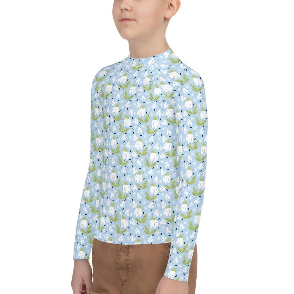 Scandinavian Spring Floral | Seamless Patterns | All-Over Print Youth Rash Guard - #3