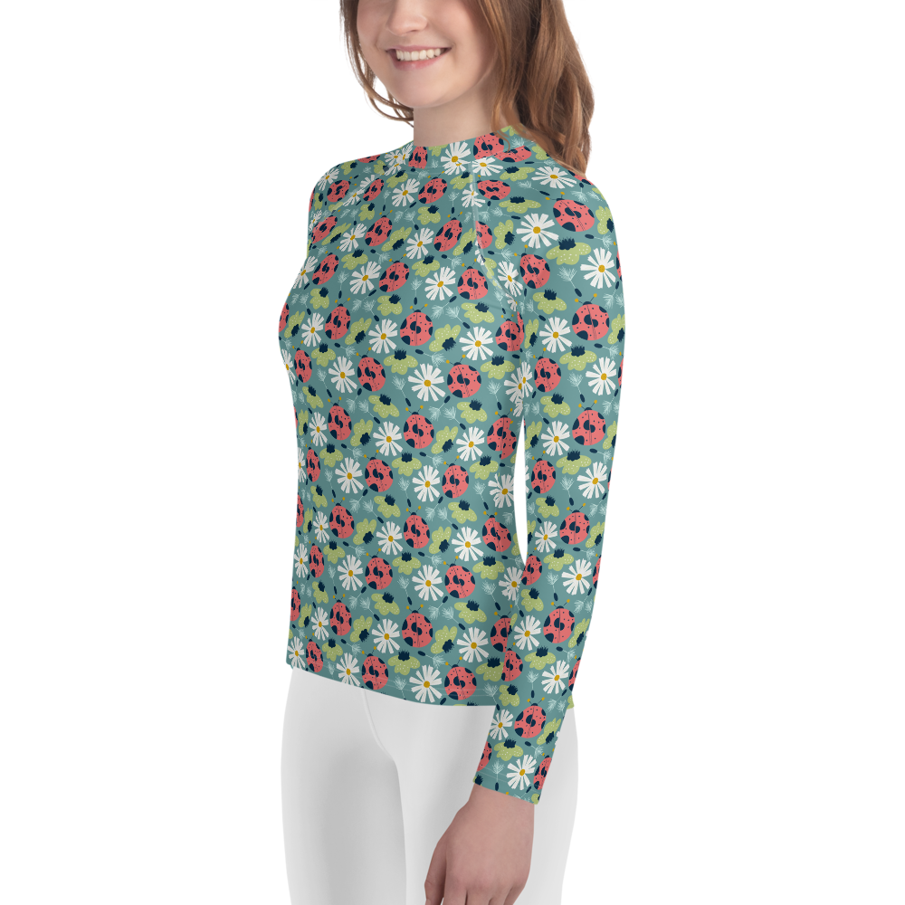 Scandinavian Spring Floral | Seamless Patterns | All-Over Print Youth Rash Guard - #2