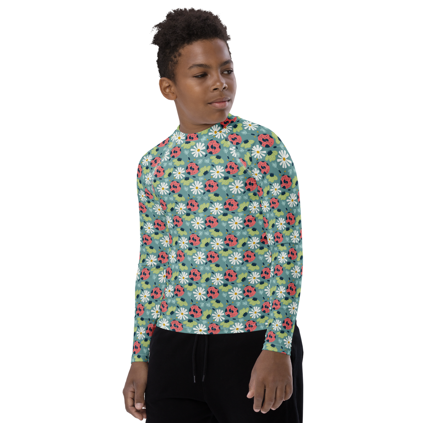 Scandinavian Spring Floral | Seamless Patterns | All-Over Print Youth Rash Guard - #2