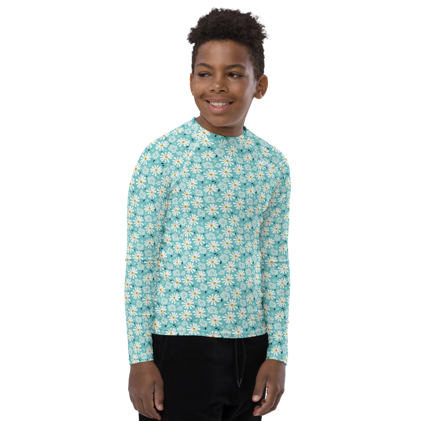 Scandinavian Spring Floral | Seamless Patterns | All-Over Print Youth Rash Guard - #10