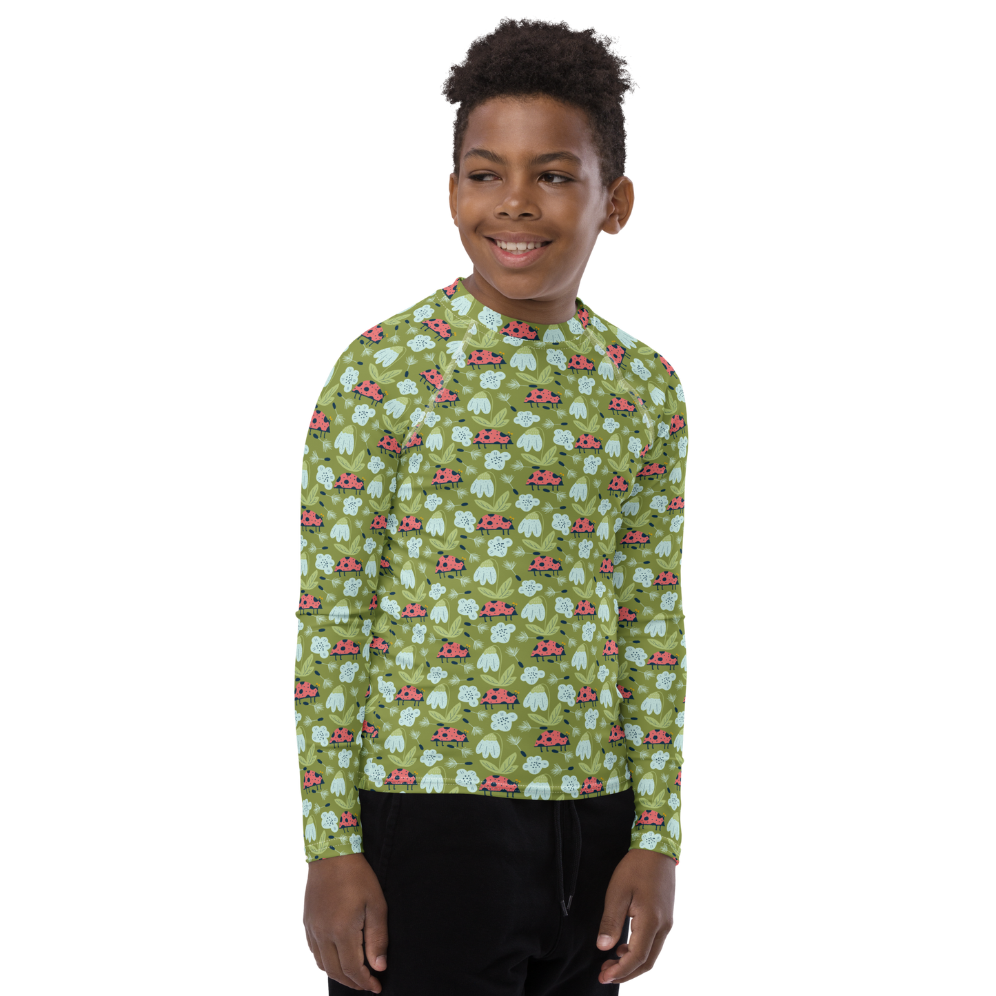 Scandinavian Spring Floral | Seamless Patterns | All-Over Print Youth Rash Guard - #5