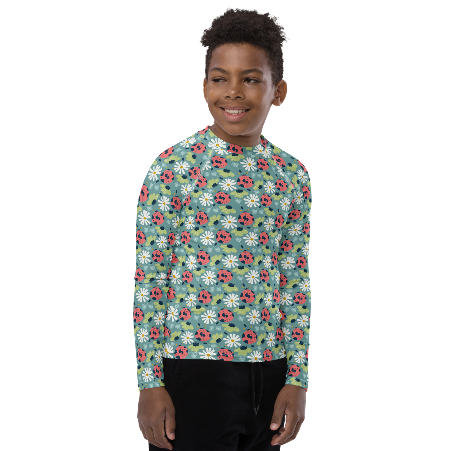 Scandinavian Spring Floral | Seamless Patterns | All-Over Print Youth Rash Guard - #2