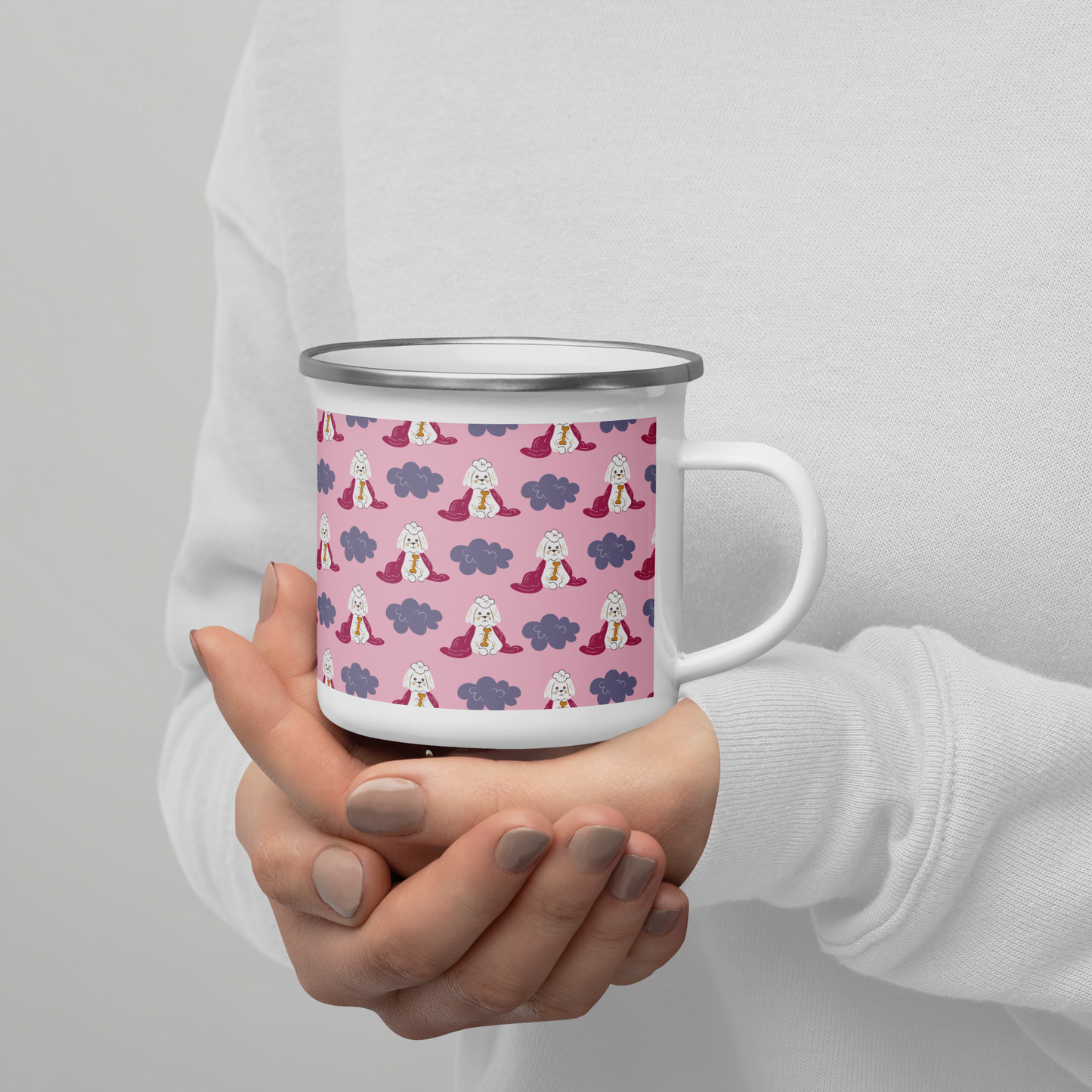 Cozy Dogs | Seamless Patterns | Enamel Mug - #10