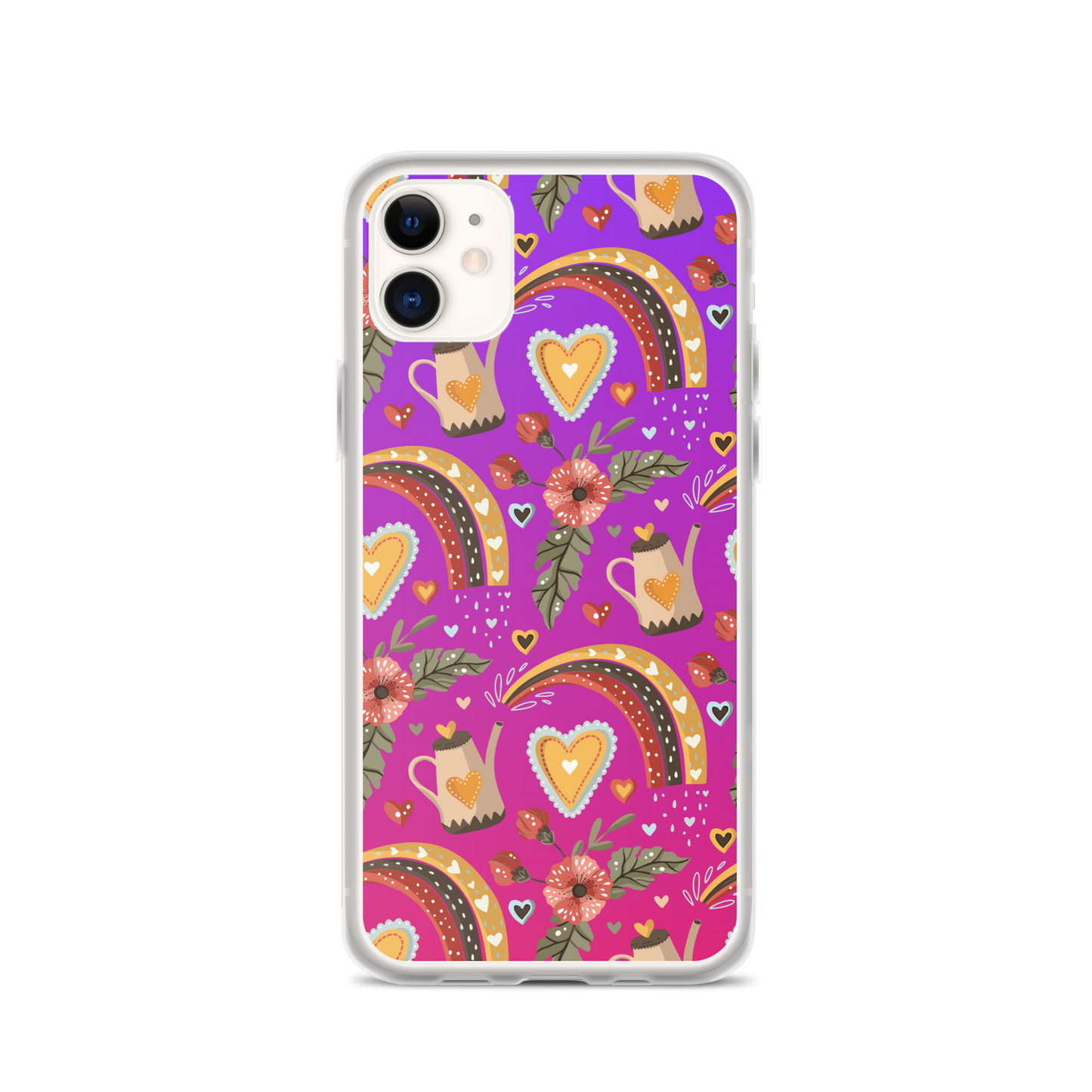 Pink & Purple | Boho Birds Pattern | Bohemian Style | iPhone Case - #6