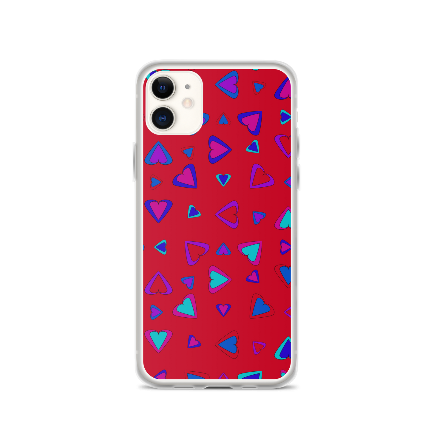 Rainbow Of Hearts | Batch 01 | Seamless Patterns | iPhone Case - #1
