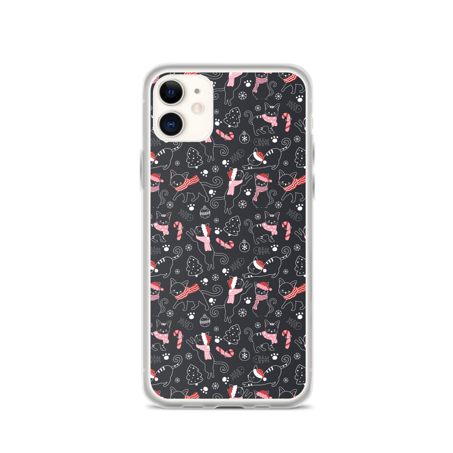 Winter Christmas Cat | Seamless Patterns | iPhone Case - #4