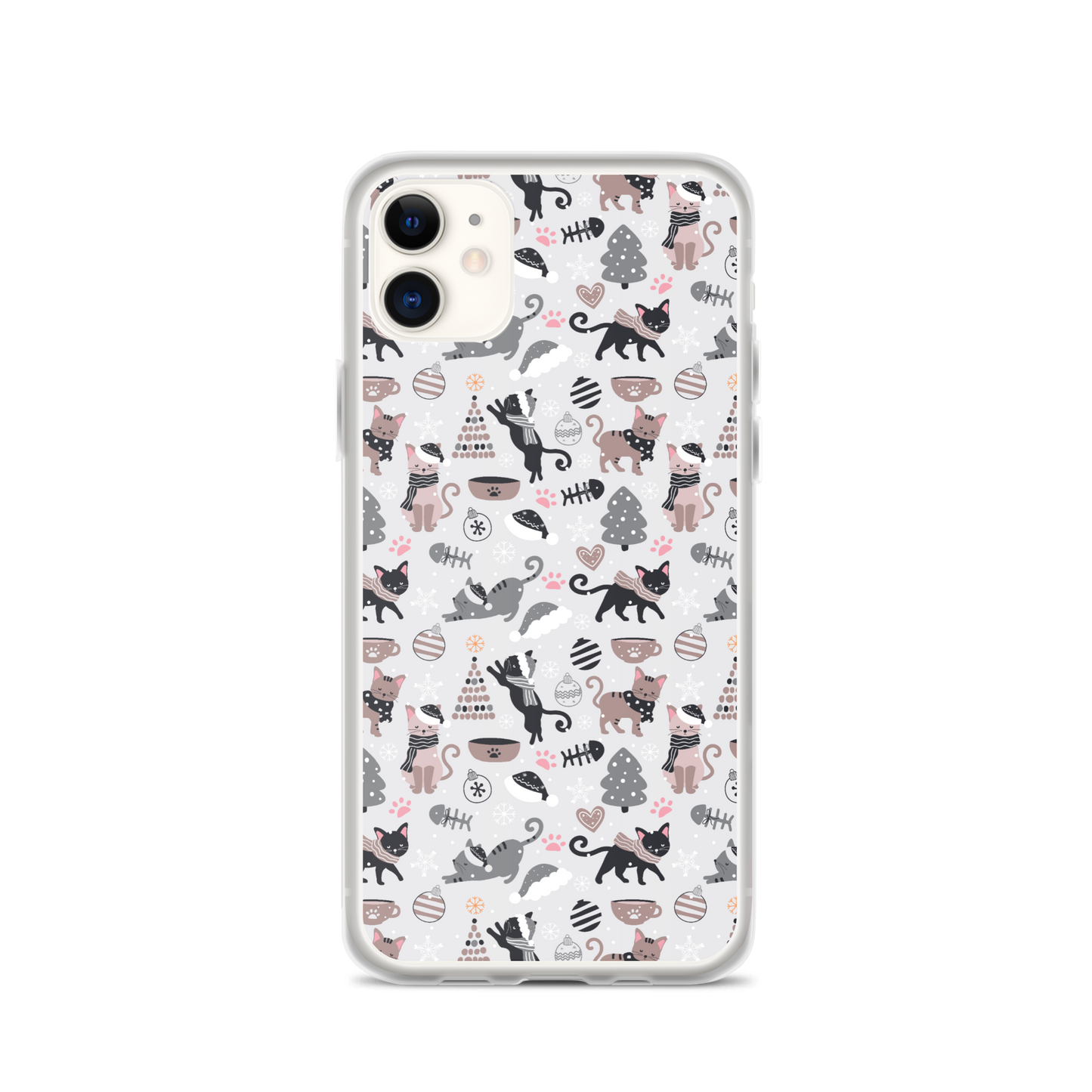 Winter Christmas Cat | Seamless Patterns | iPhone Case - #6