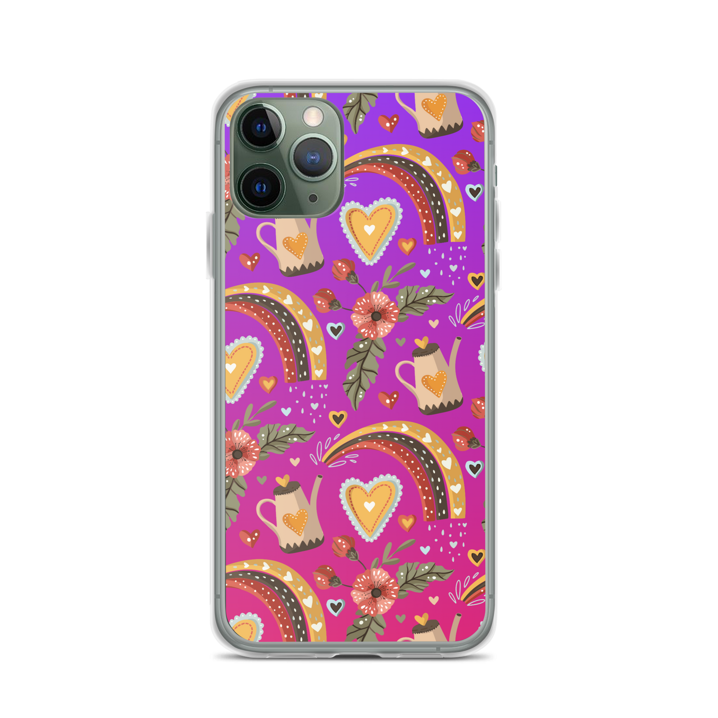 Pink & Purple | Boho Birds Pattern | Bohemian Style | iPhone Case - #6