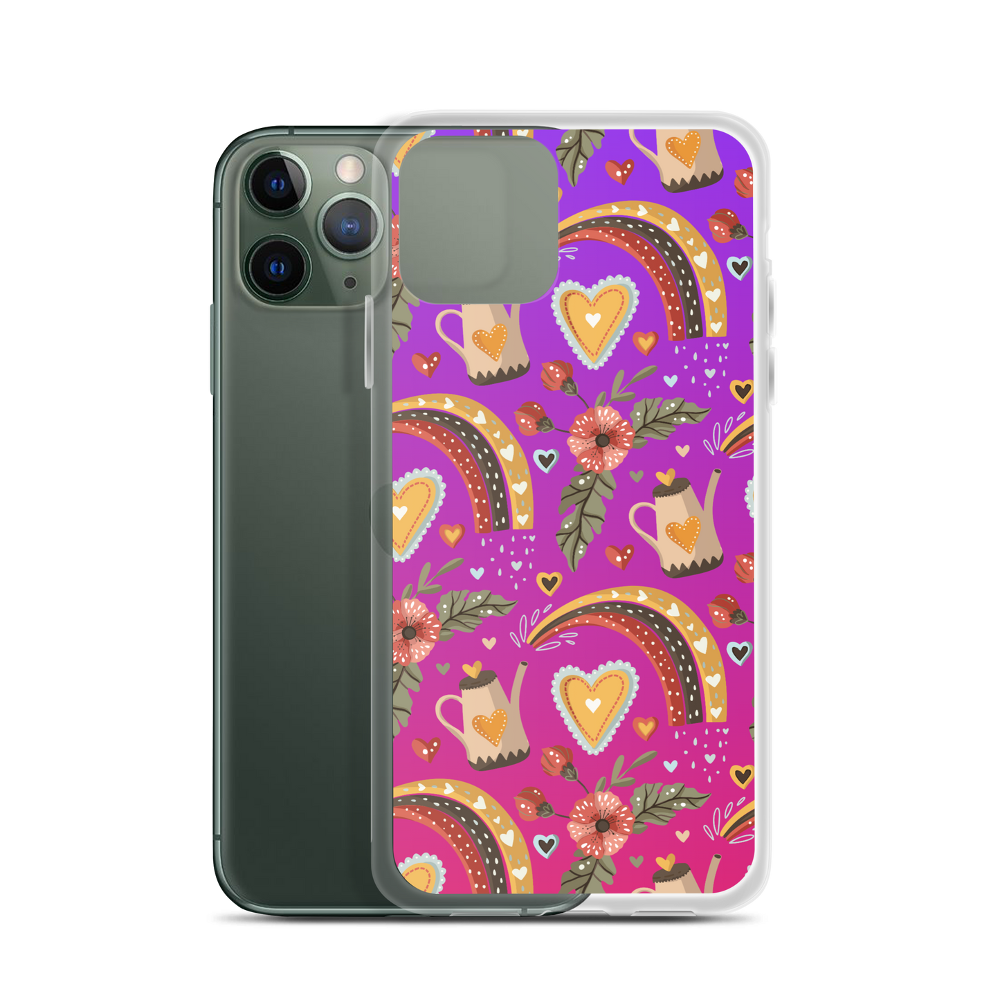 Pink & Purple | Boho Birds Pattern | Bohemian Style | iPhone Case - #6