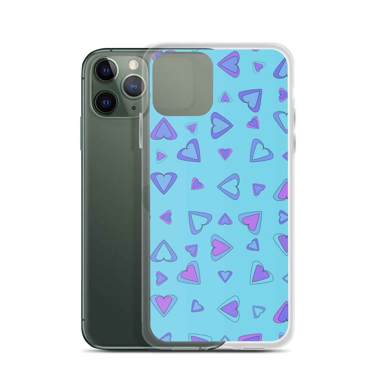 Rainbow Of Hearts | Batch 01 | Seamless Patterns | iPhone Case - #9
