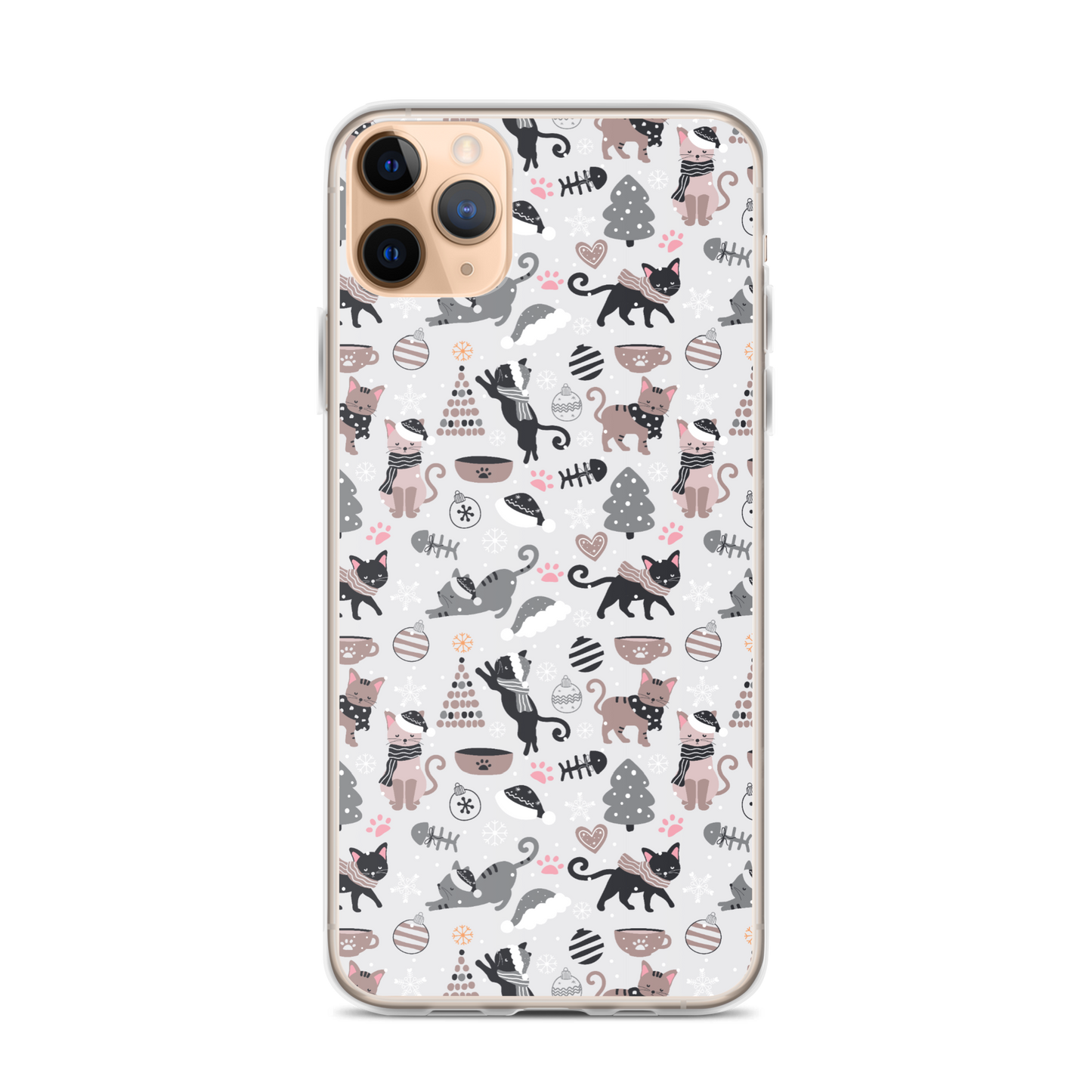 Winter Christmas Cat | Seamless Patterns | iPhone Case - #6