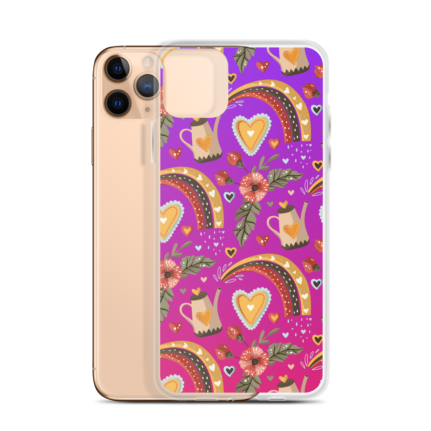 Pink & Purple | Boho Birds Pattern | Bohemian Style | iPhone Case - #6