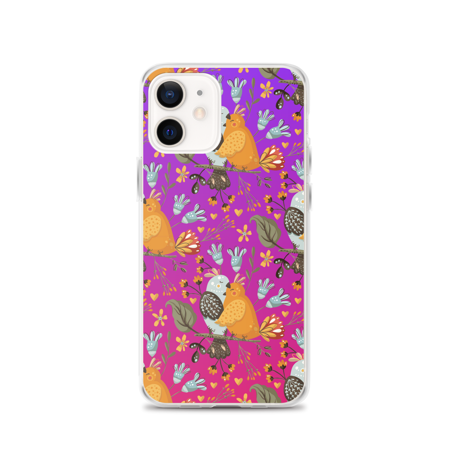 Pink & Purple | Boho Birds Pattern | Bohemian Style | iPhone Case - #4