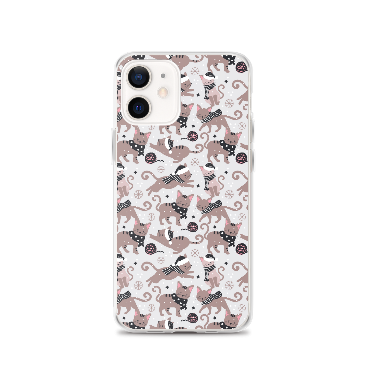 Winter Christmas Cat | Seamless Patterns | iPhone Case - #1