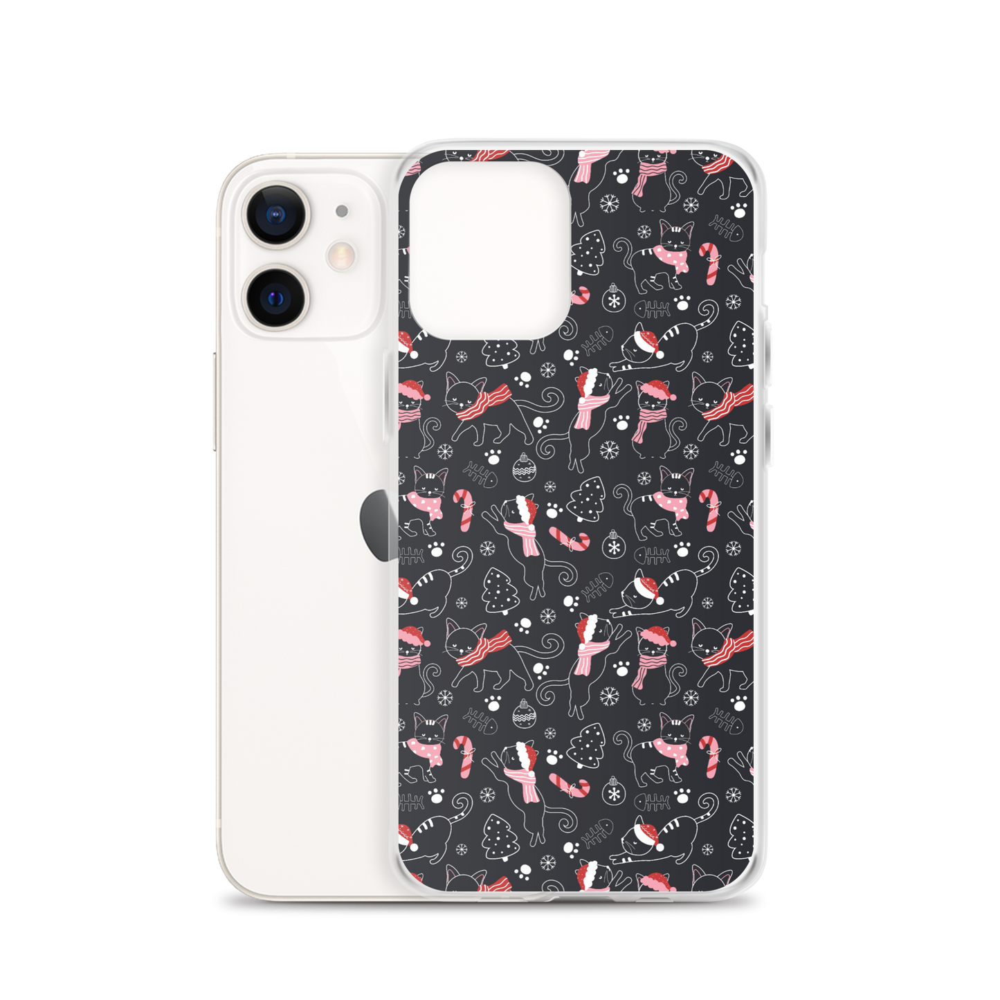 Winter Christmas Cat | Seamless Patterns | iPhone Case - #4