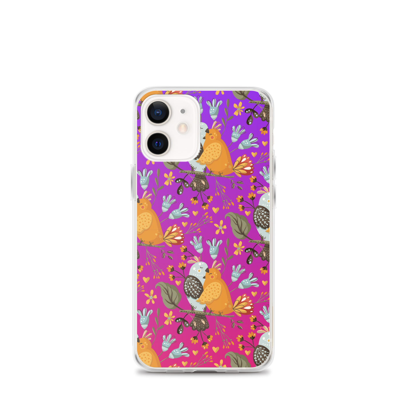 Pink & Purple | Boho Birds Pattern | Bohemian Style | iPhone Case - #4