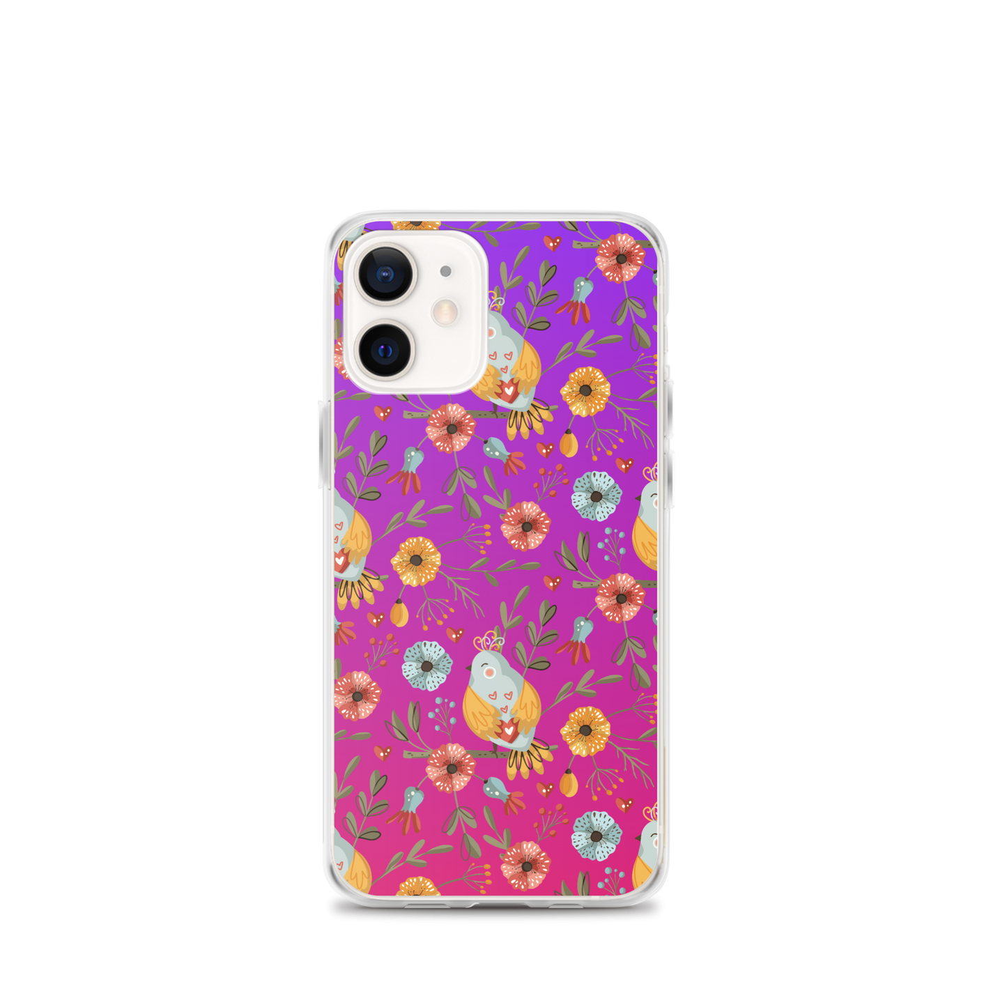 Pink & Purple | Boho Birds Pattern | Bohemian Style | iPhone Case - #5