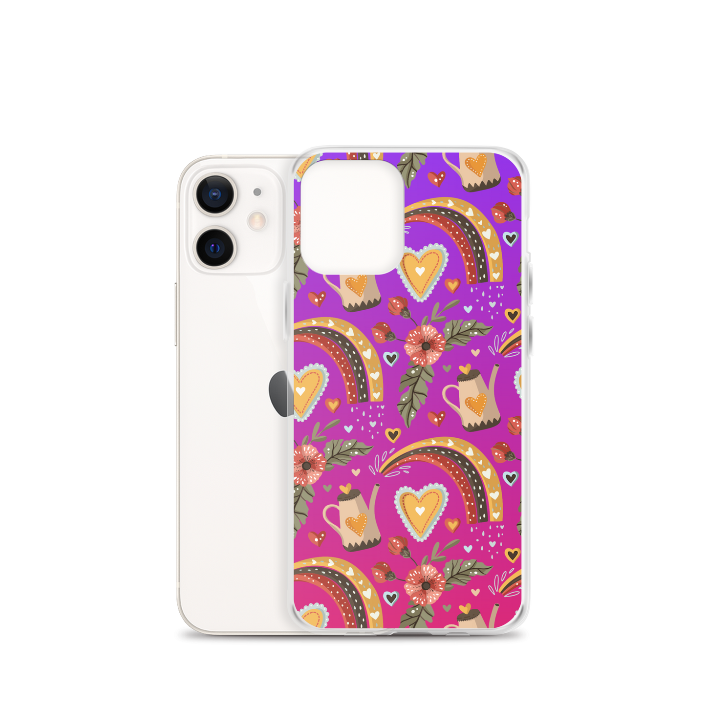 Pink & Purple | Boho Birds Pattern | Bohemian Style | iPhone Case - #6