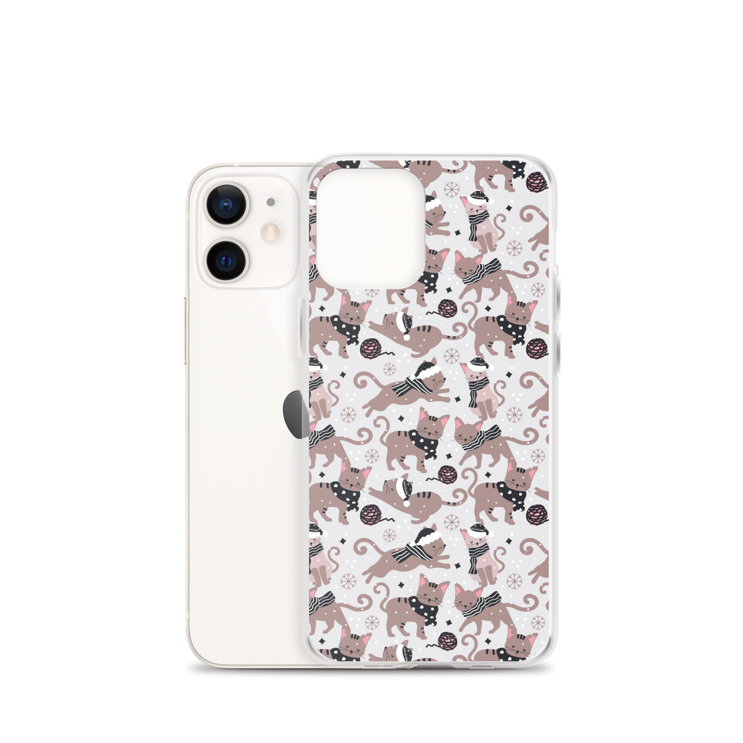 Winter Christmas Cat | Seamless Patterns | iPhone Case - #1