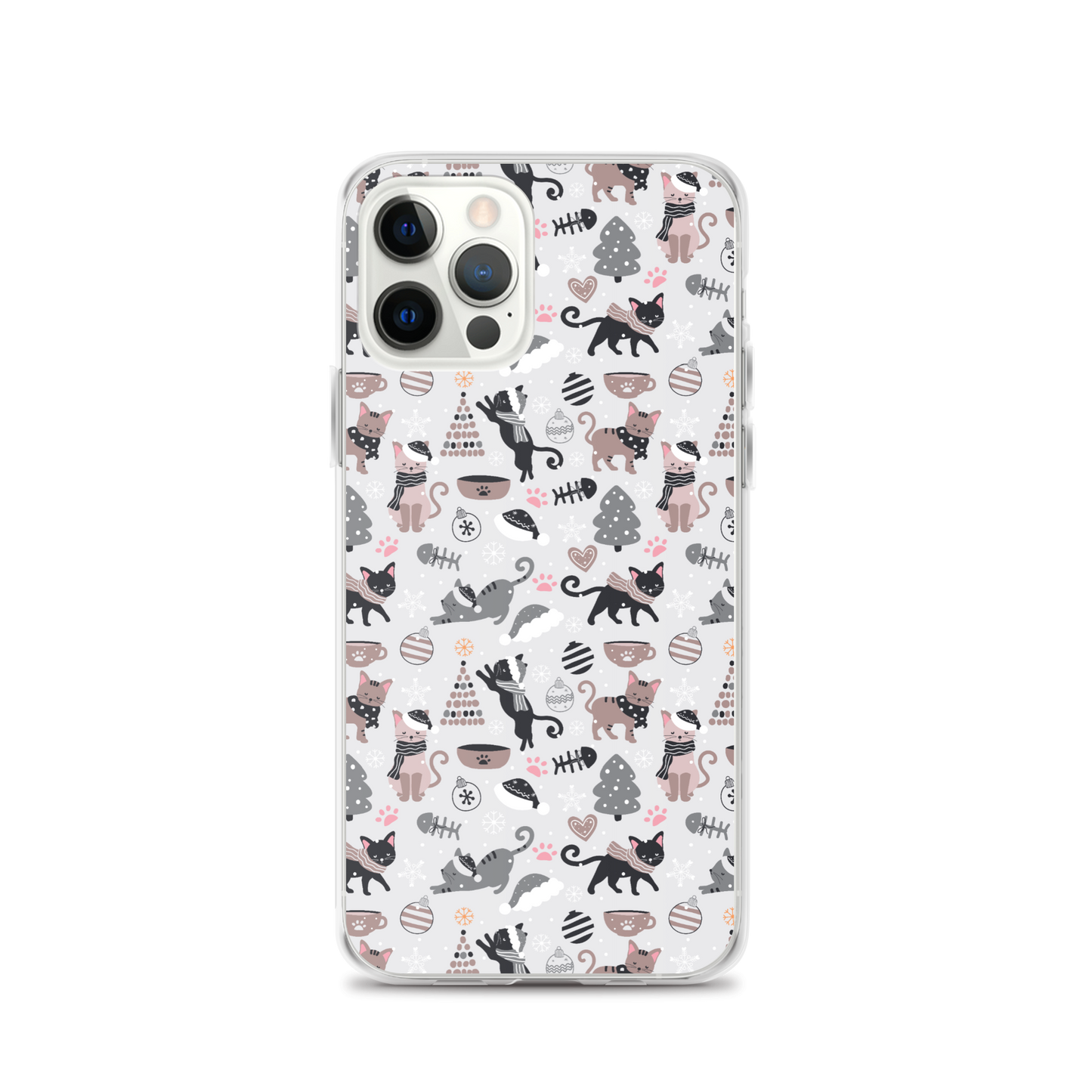 Winter Christmas Cat | Seamless Patterns | iPhone Case - #6