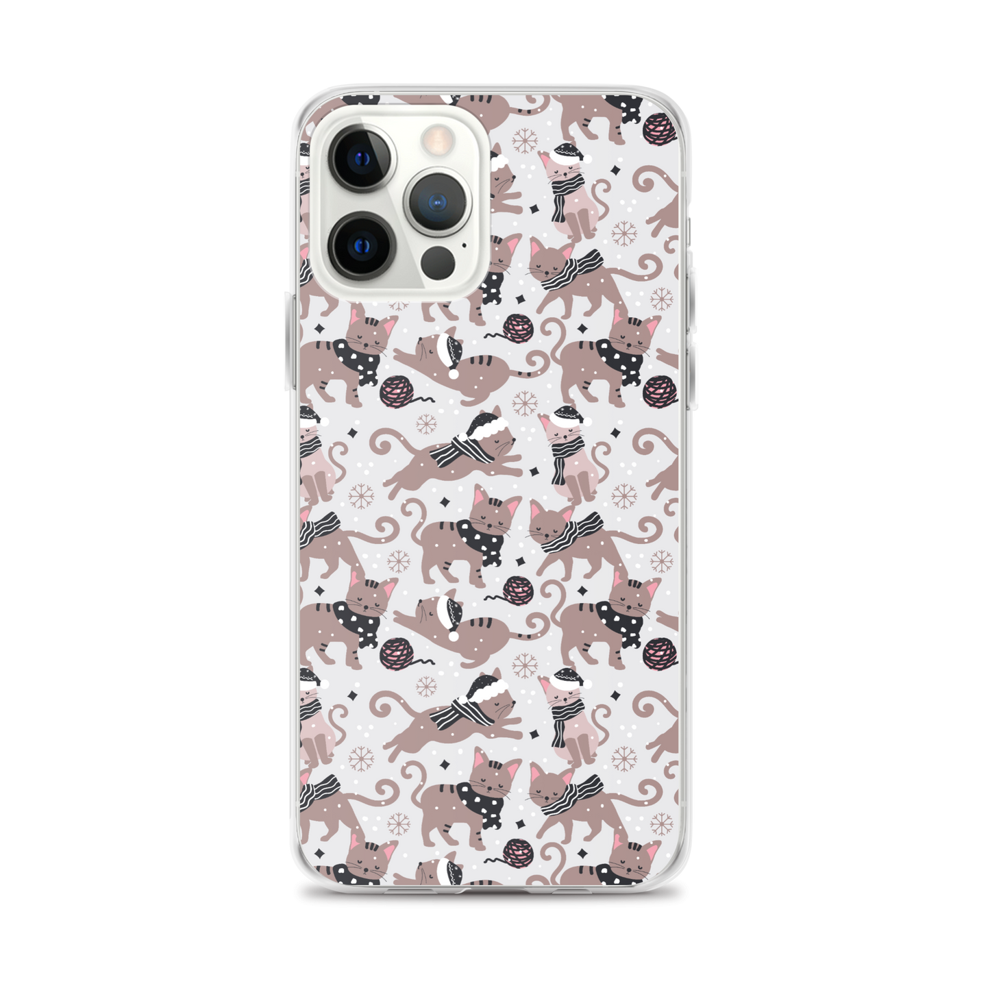 Winter Christmas Cat | Seamless Patterns | iPhone Case - #1