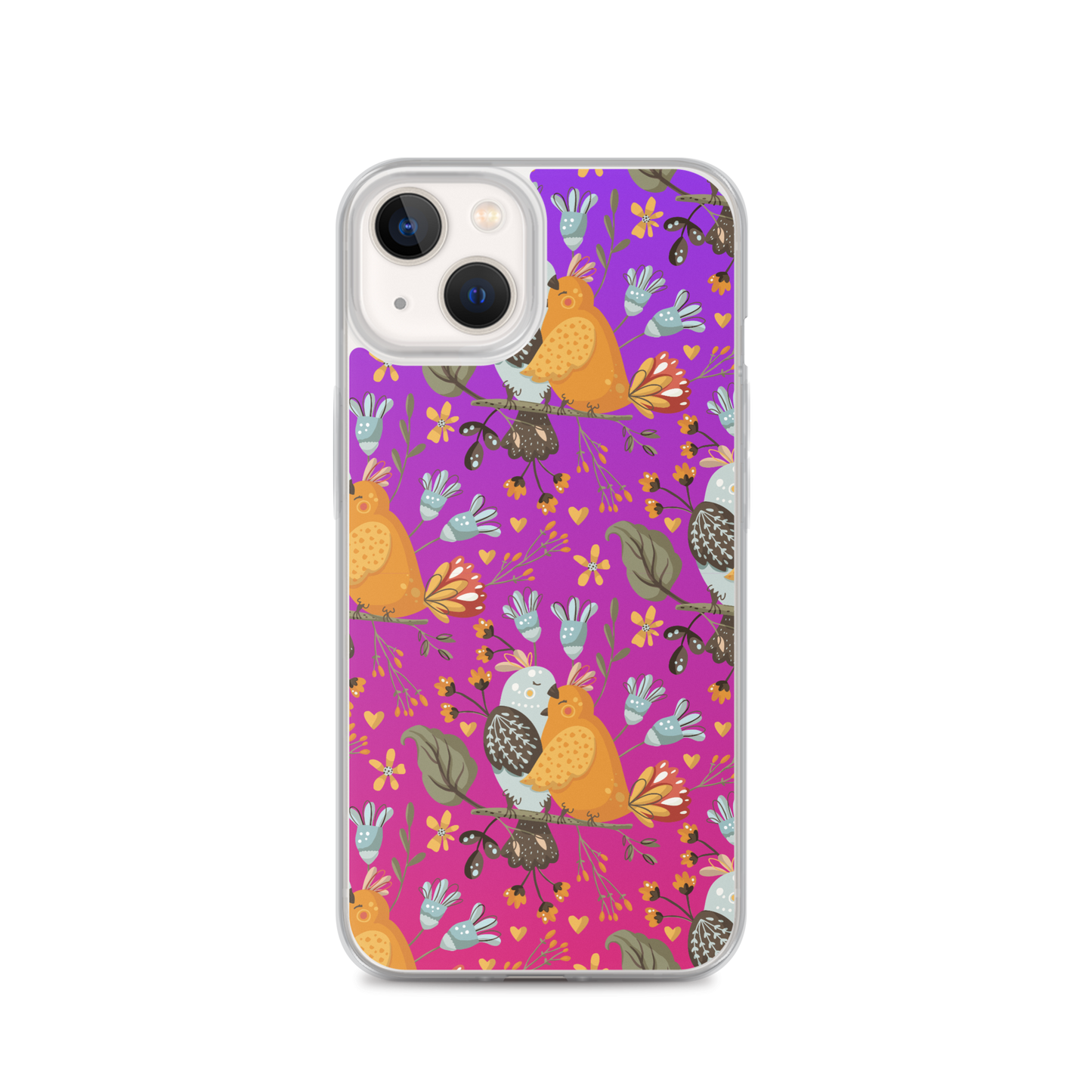 Pink & Purple | Boho Birds Pattern | Bohemian Style | iPhone Case - #4