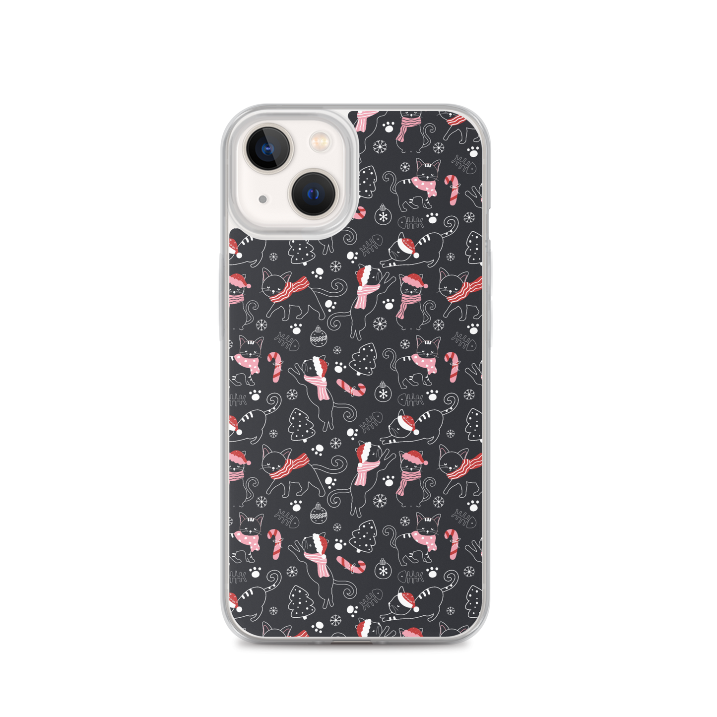 Winter Christmas Cat | Seamless Patterns | iPhone Case - #4