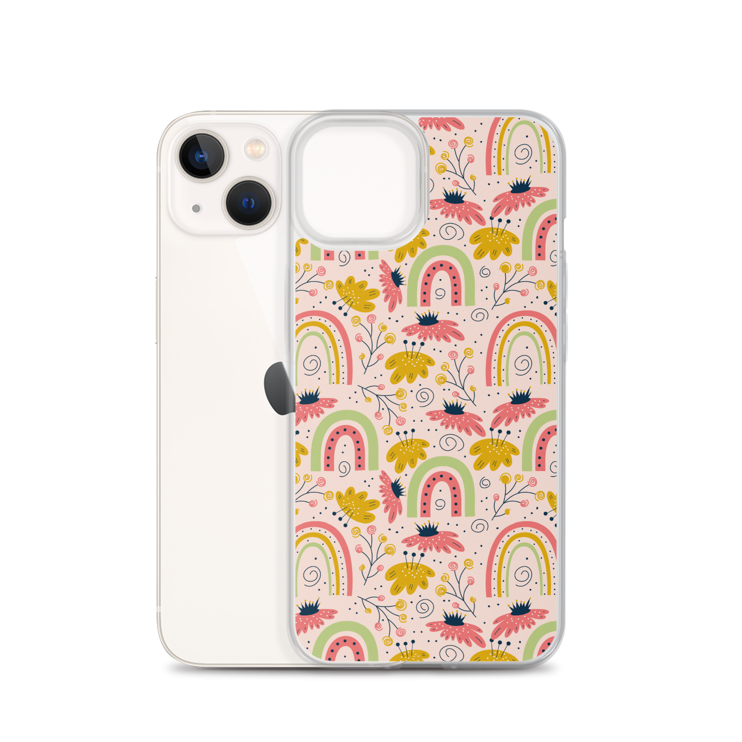 Scandinavian Spring Floral | Seamless Patterns | iPhone Case - #7