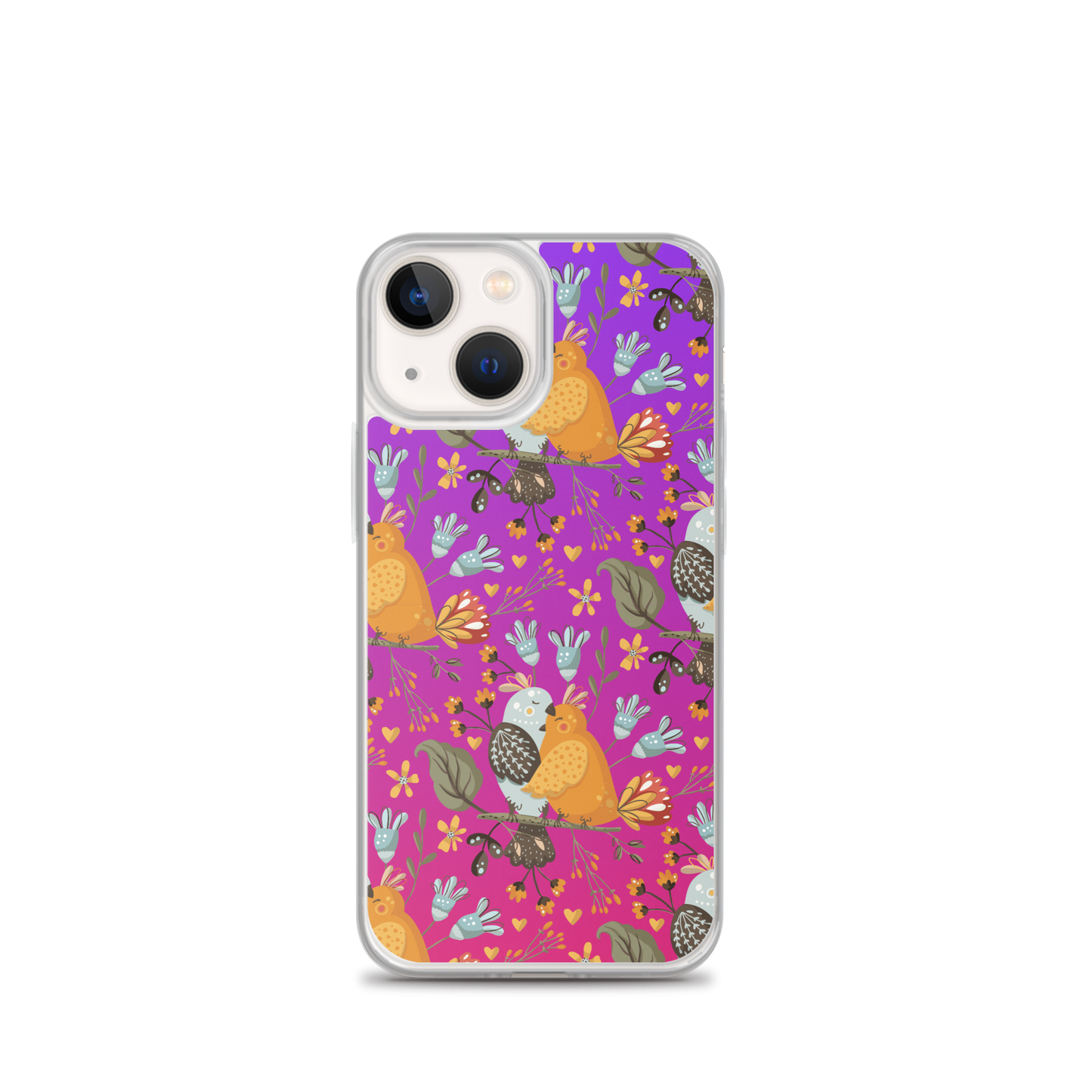 Pink & Purple | Boho Birds Pattern | Bohemian Style | iPhone Case - #4