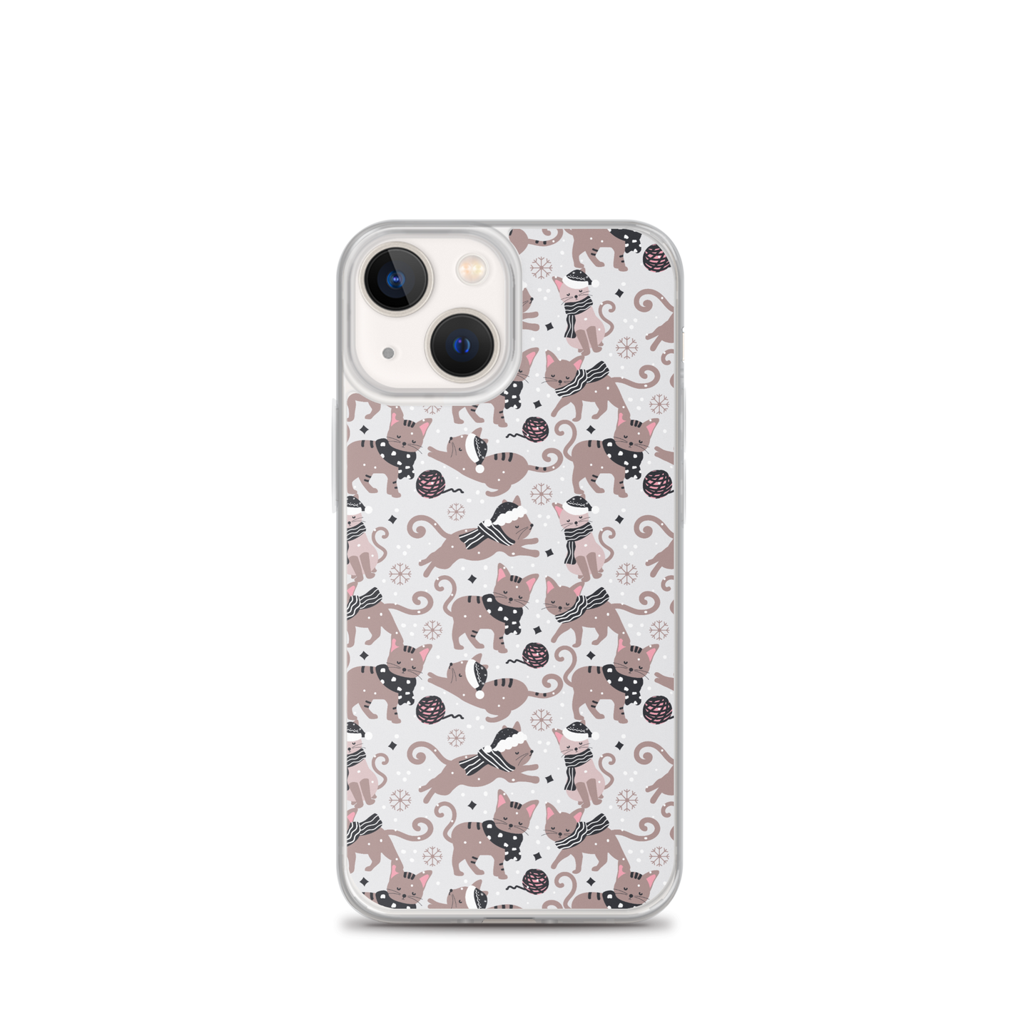 Winter Christmas Cat | Seamless Patterns | iPhone Case - #1