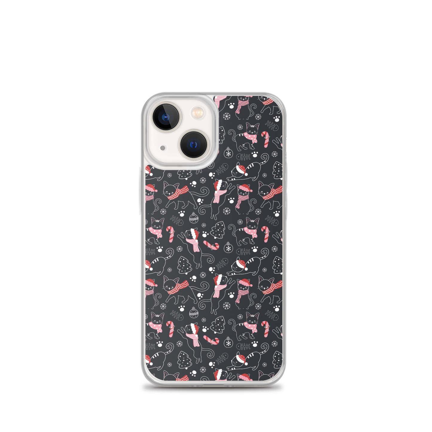 Winter Christmas Cat | Seamless Patterns | iPhone Case - #4