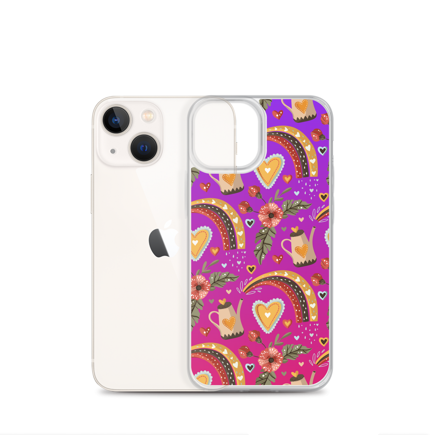 Pink & Purple | Boho Birds Pattern | Bohemian Style | iPhone Case - #6